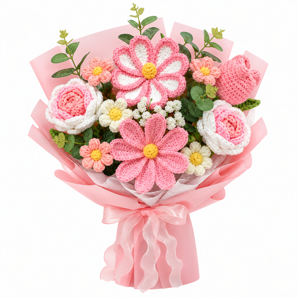 Luxury Handmade Crochet Flower Bouquet