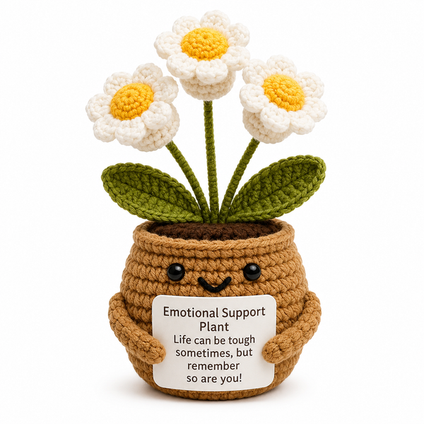 Positive Crochet Flower Pot