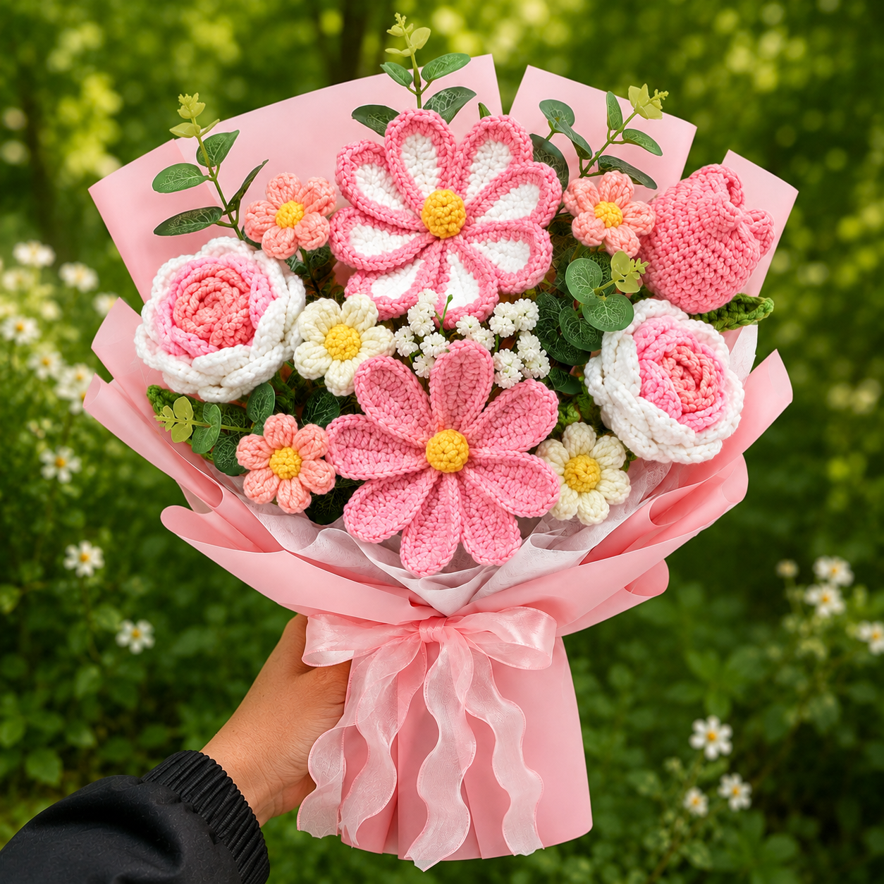 Luxury Handmade Crochet Flower Bouquet