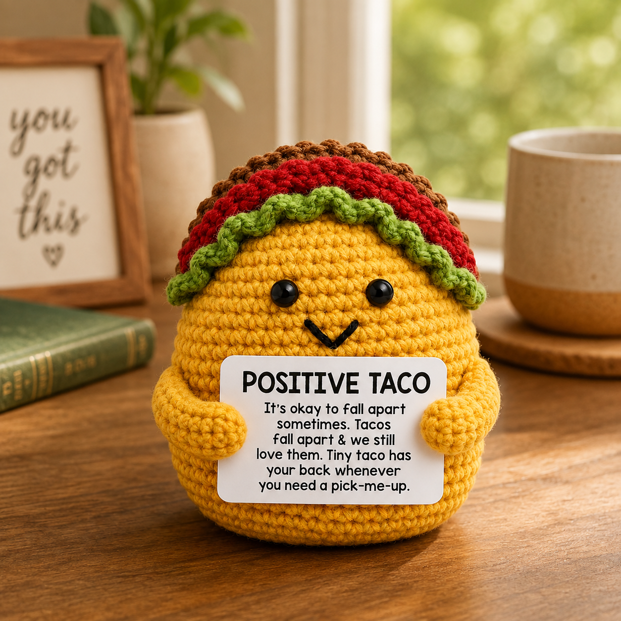 Positive Crochet Taco Plush